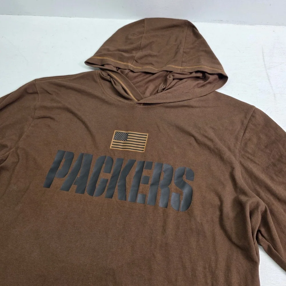 NFL Green Bay Packers 2023 Nike Salute To Service Light Hoodie Shirt Mens XL EUC